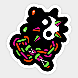 Yinyang flail Sticker